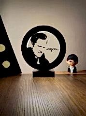 Nazım Hikmet Ran Silüeti ve İmzası Led Masa Lambası Ahşap