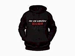 Tek Mal Varlığım Acılarım Yazılı Unisex Siyah Oversize Kapüşonlu Sweatshirt