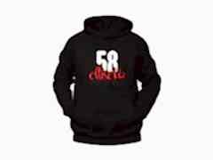 Ellisekiz 58 Yazılı Sivas Temalı Unisex Siyah Oversize Kapüşonlu Sweatshirt