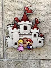 Super Mario ve Prenses - Ahşap Çift Anahtarlık Seti